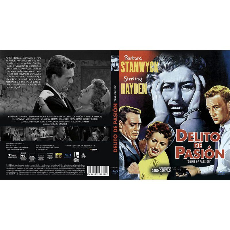 Delito De Pasi&oacute;n Bd 1957 Crime Os Passion [blu-... image number null