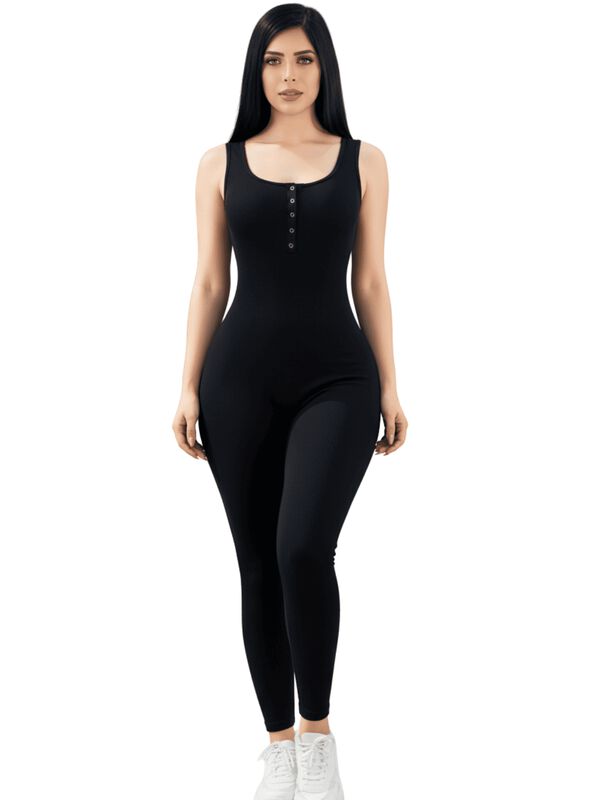 Enterizo Deportivo para Mujer CONJ-079 Negro Mo... image number null