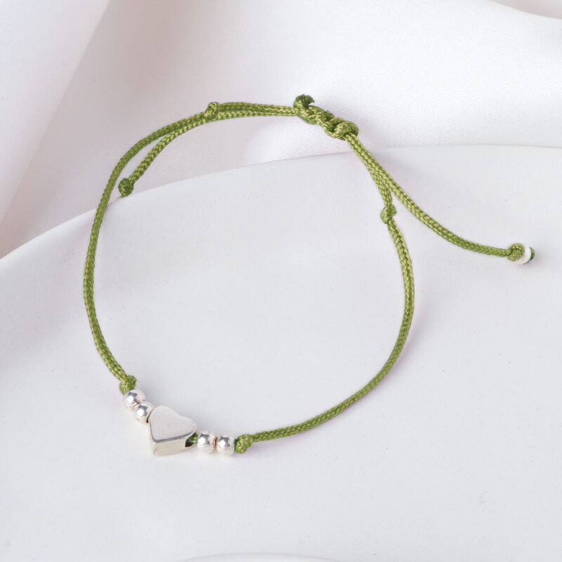 Pulsera Maite De Plata Con Hilo image number null