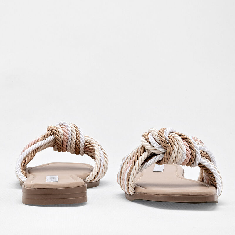 Moramora Sandalia para mujer beige multicolor image number null