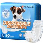 Envoltura Para Perros Machos Honey Care All-absorb A26, Peque&ntilde;a, 50 Unidades