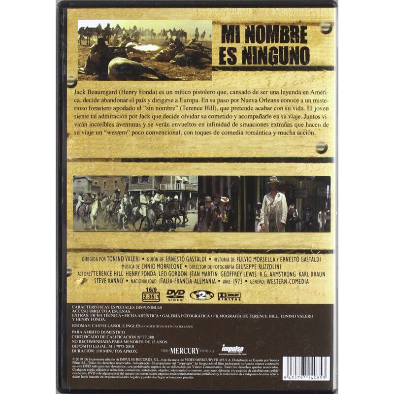 Mi Nombre Es Ninguno [dvd] image number null
