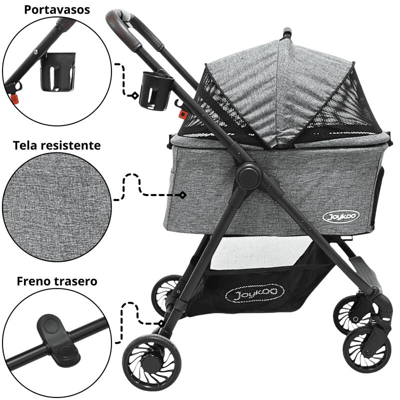 Carriola para Mascotas Cochecito para Perros y ... image number null