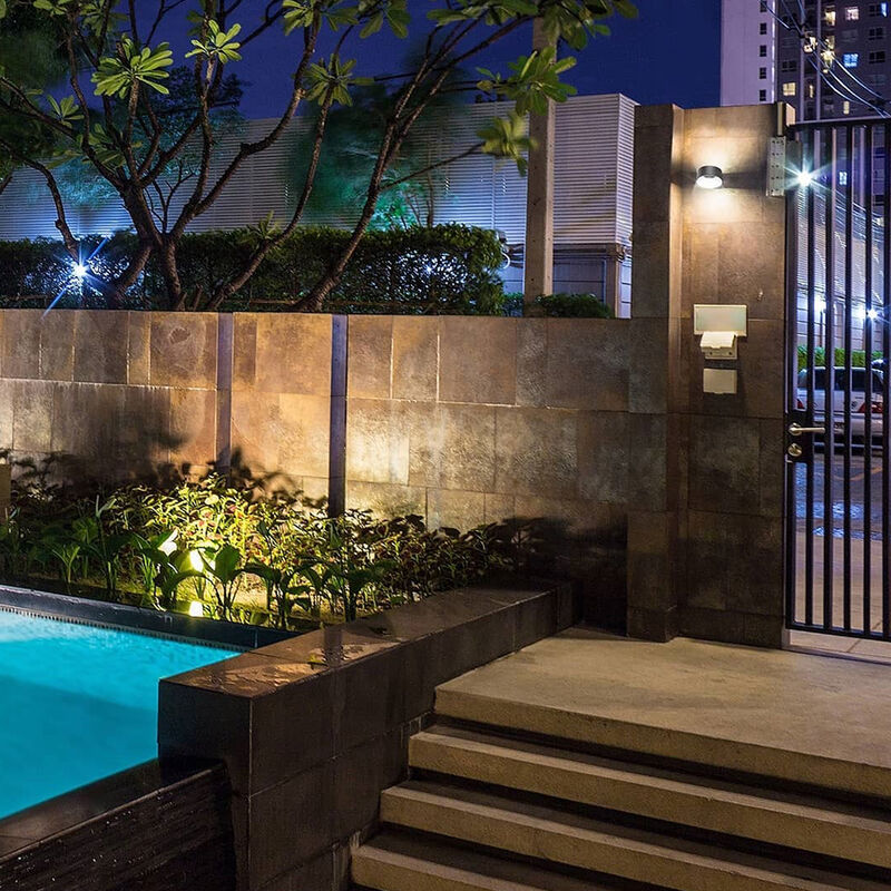 Lampara Sobreponer En Muro Exterior Negro 8w Lu... image number null