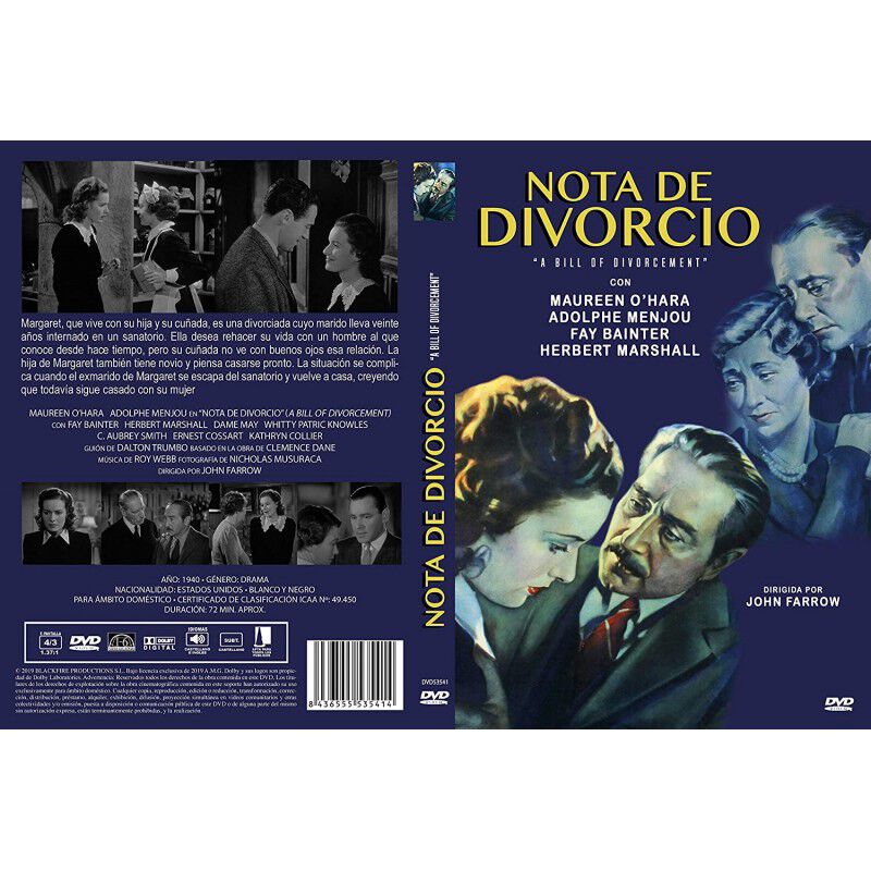 Nota De Divorcio [dvd] (1940) - Un Decreto De D... image number null