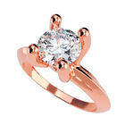 Anillo de Compromiso de 14K con Diamante de Laboratorio 0.50 CT F VS1 Talla 10.5 ORO ROSA 14K &ndash; / M230-50-14R-LG-105