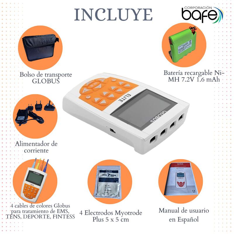 Electroestimulador Recargable Globus  Elite  De... image number null