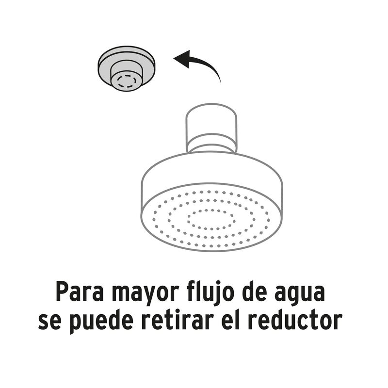 Regadera Satín 4' Plato Redondo con Brazo Foset... image number null