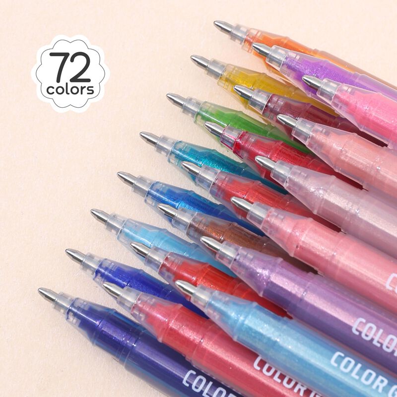 Bol&iacute;grafos De Gel Phosyndye 72 Colores 1,0 mm C... image number null