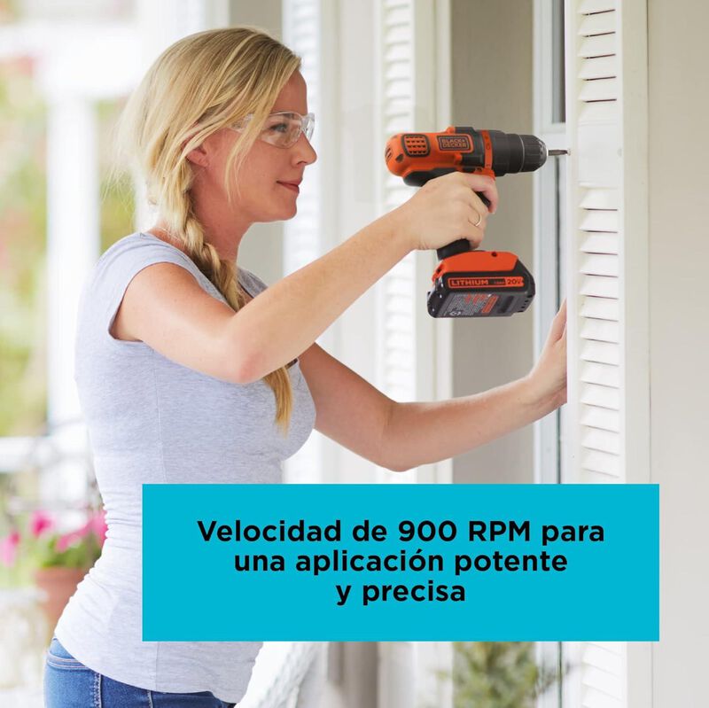 Combo Black & Decker Taladro Mas Lijadora 20v P... image number null