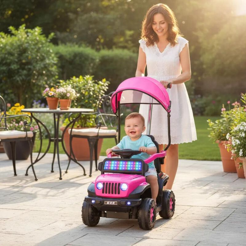 Correpasillos Beb&eacute; 3 En 1 Carro Montable El&eacute;ctr... image number null