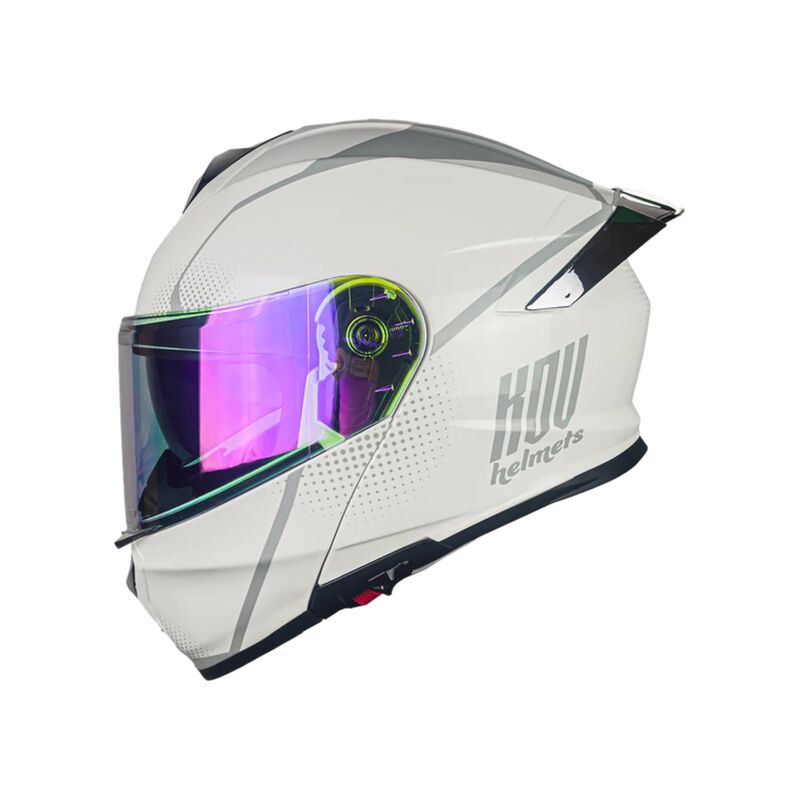 Casco Kov Thunder Waves Blanco M image number null