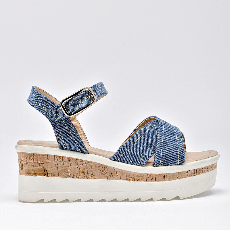 Lady One Sandalia para mujer azul image number null