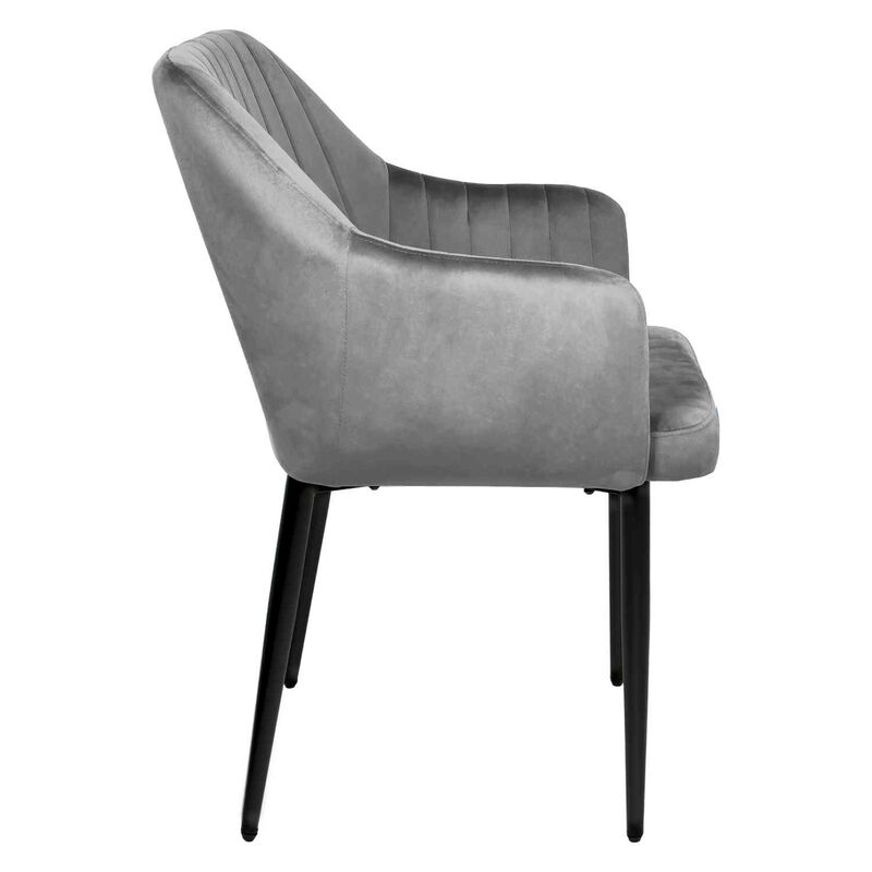 Set 2 Sillas Comedor Sillones Terciopelo Acolch... image number null