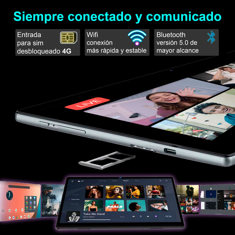 VAK Tablet N97 Pantalla 10" 2 C&aacute;maras lapiz And... image number null