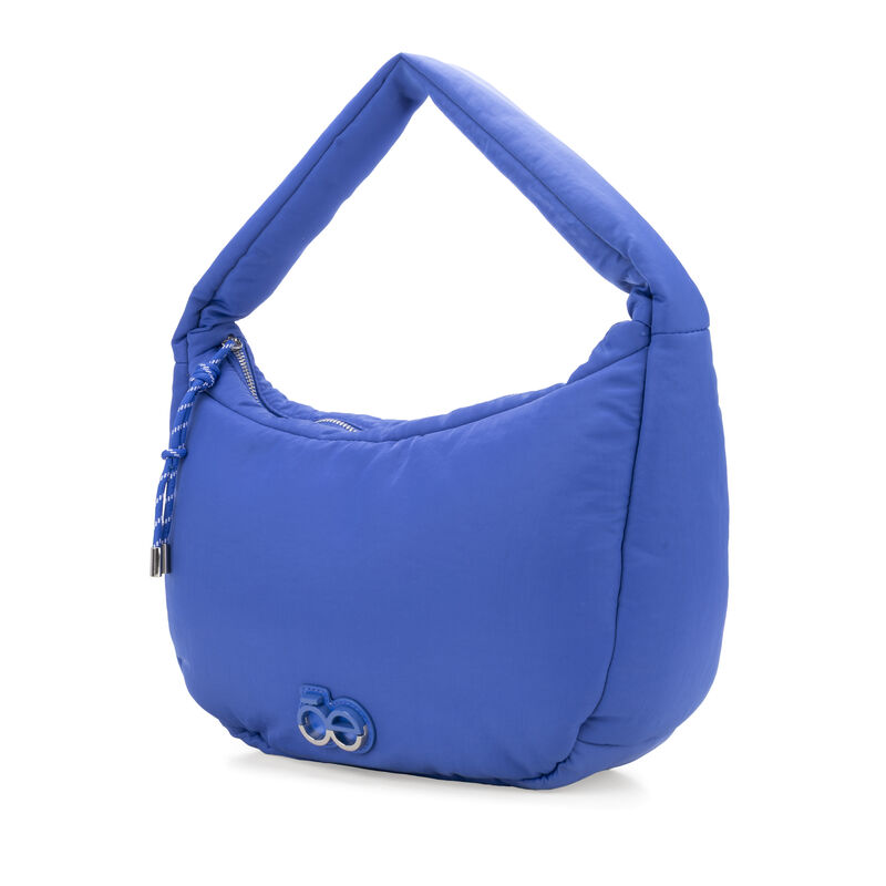 Bolsa Hobo Grande Look Puffy Color Azul image number null