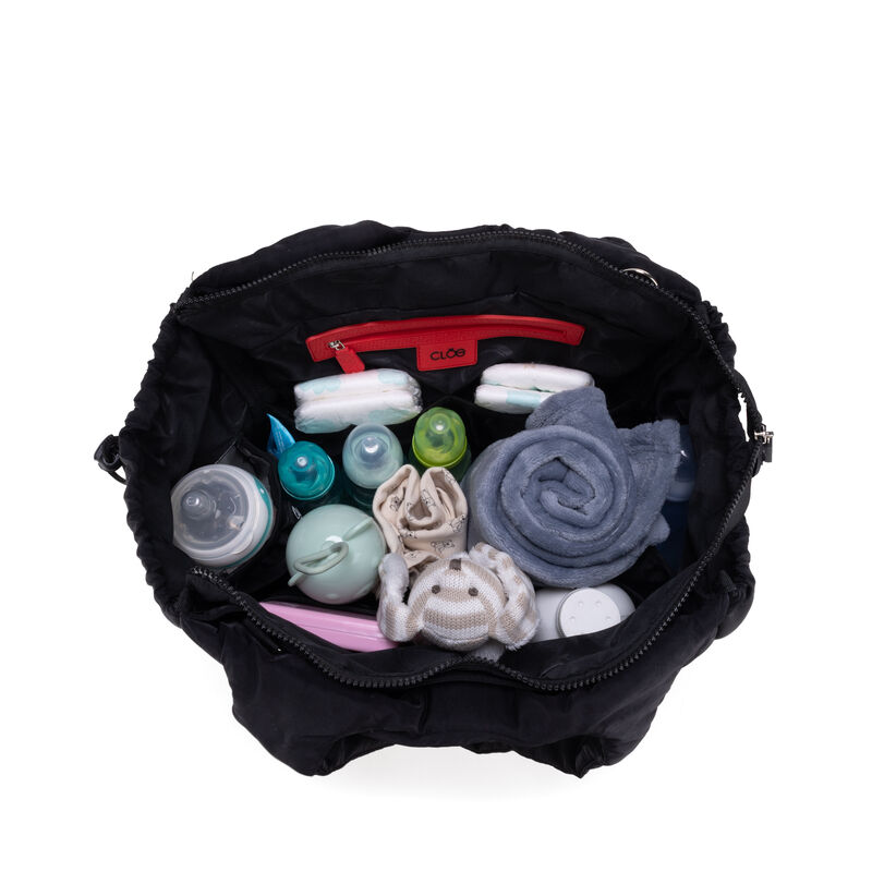Pa&ntilde;alera Tote Mediana Puffy Con Accesorios Colo... image number null