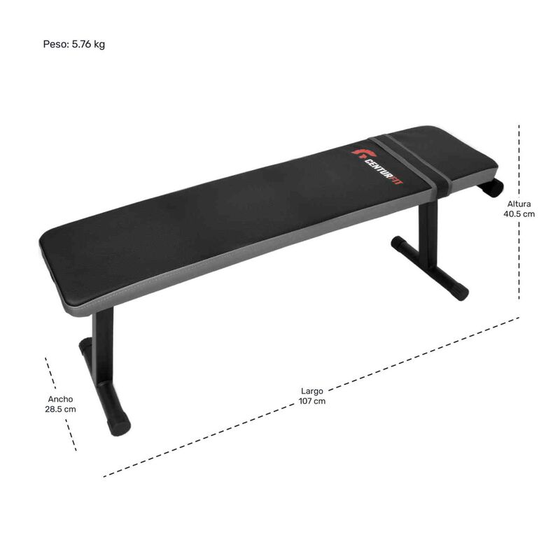 Banco Plano Plegable Pesas Gym Ejercicio Multip... image number null