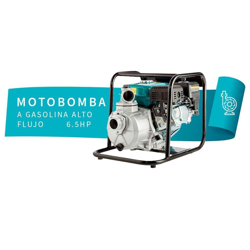 Motobomba A Gasolina, 6.5 Hp, 450 L/Min image number null