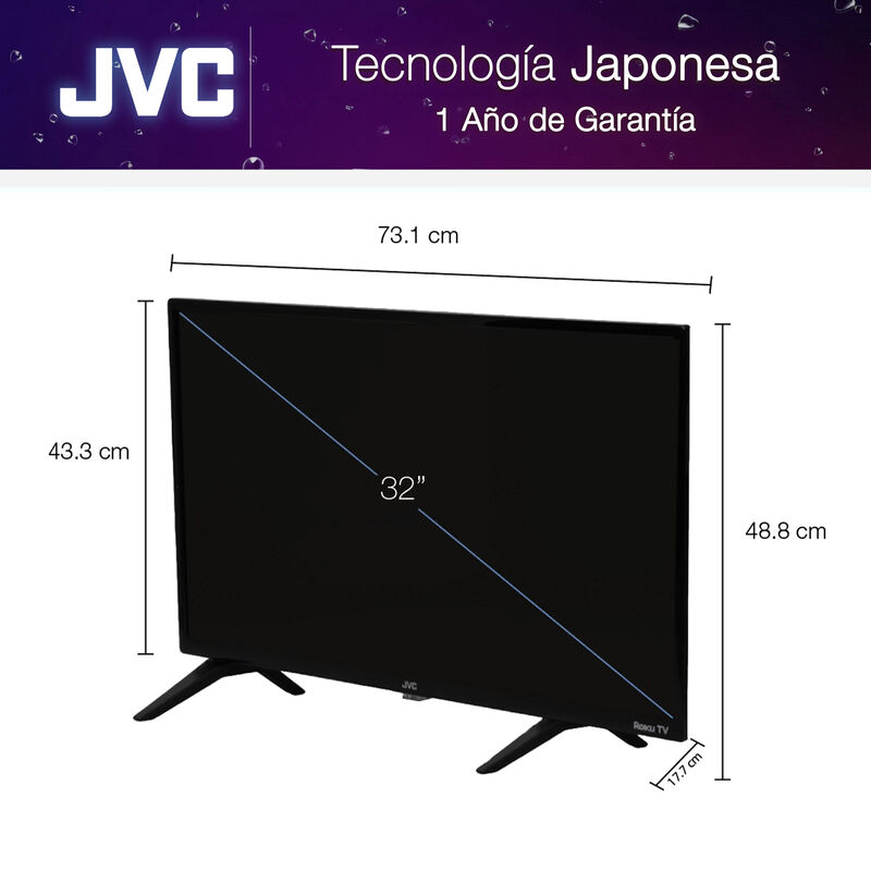 Pantalla Jvc Smart Tv 32 Pulgadas Hd Led Framel... image number null