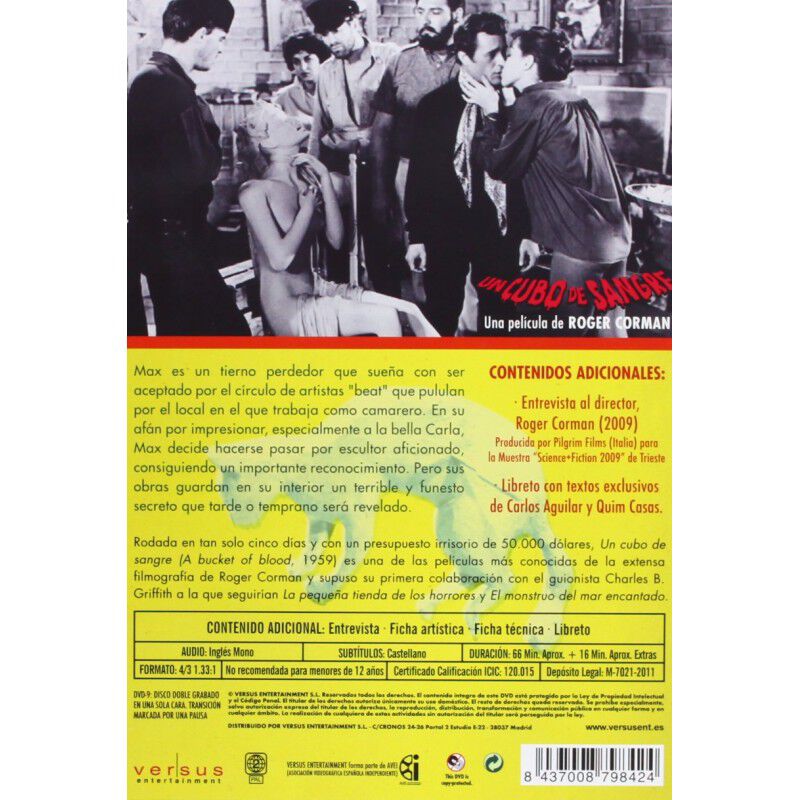 Un cubo de sangre [DVD] (1959) image number null