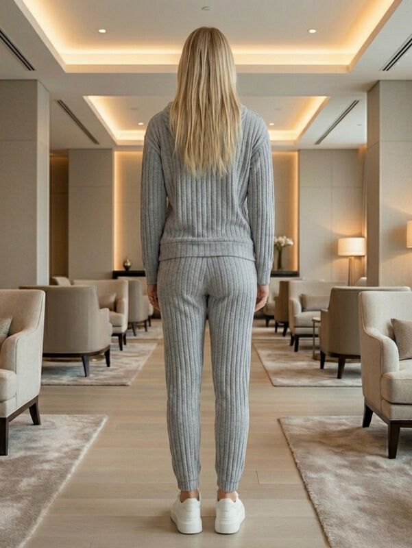 Conjunto Mujer 2 Piezas Sudadera y Pants Jogger... image number null