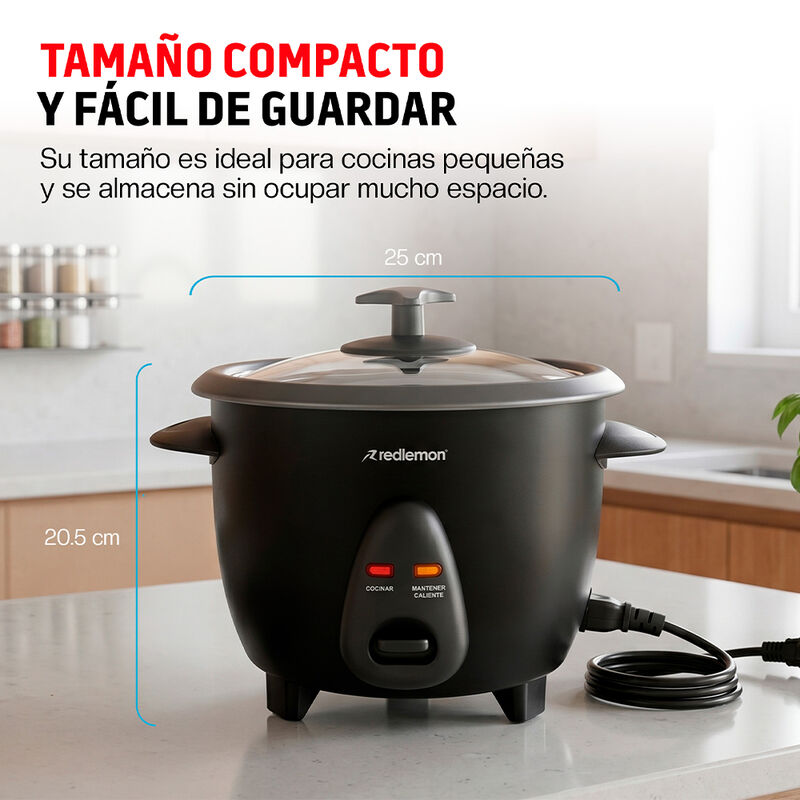Arrocera El&eacute;ctrica Peque&ntilde;a 0.6 L Con Olla Antia... image number null