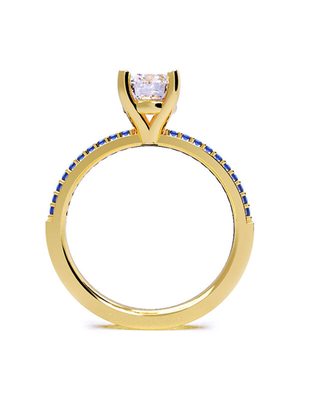 Anillo de Compromiso de 14K con Circonia Talla ... image number null