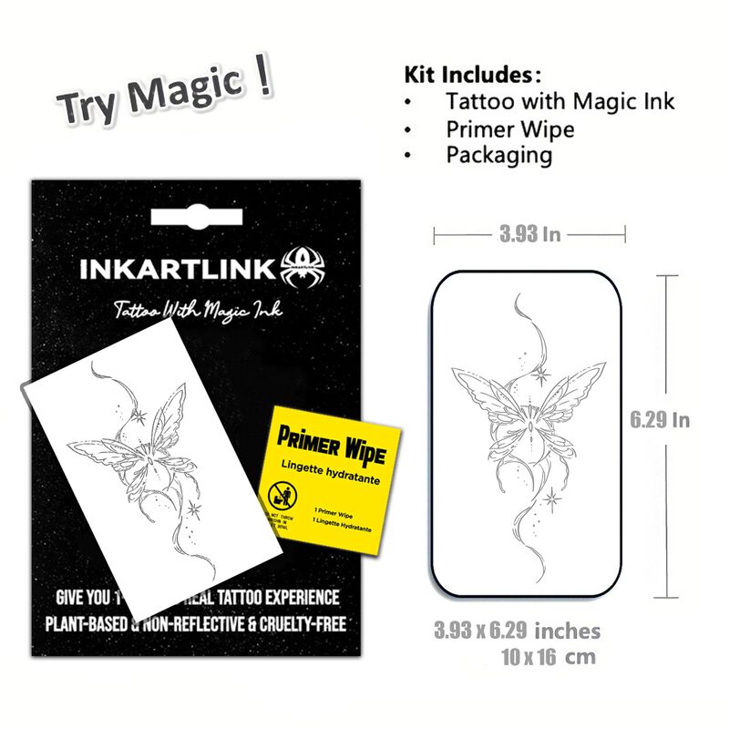 Tatuajes Temporales Inkartlink Mariposa 2 Imper... image number null