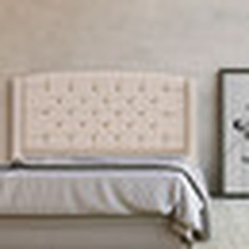 Cabecera Queen Size Dicasa Sitka Beige Claro image number null