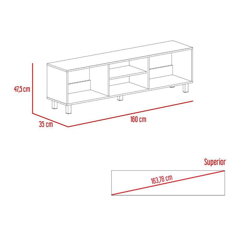 Mesa Para Tv Tunez color Wengue para Televisor ... image number null