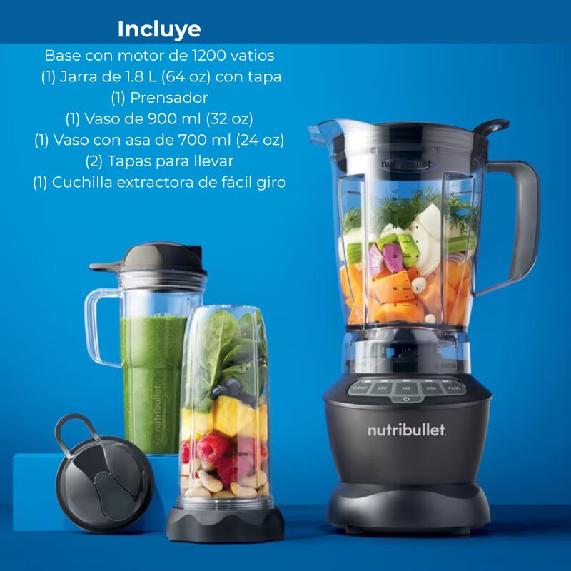 Licuadora Nutribullet Sistema Potente 1200 W Re... image number null