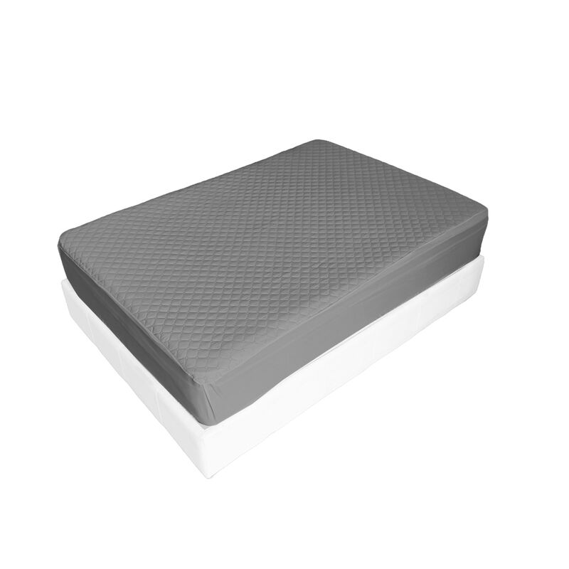 Cubre Colch&oacute;n Ultrasonic Matrimonial Gris image number null