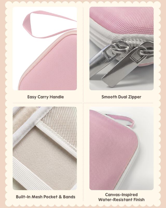 Estuche Procase 21x10x3 Cm Rosa Delgado &ndash; Organ... image number null