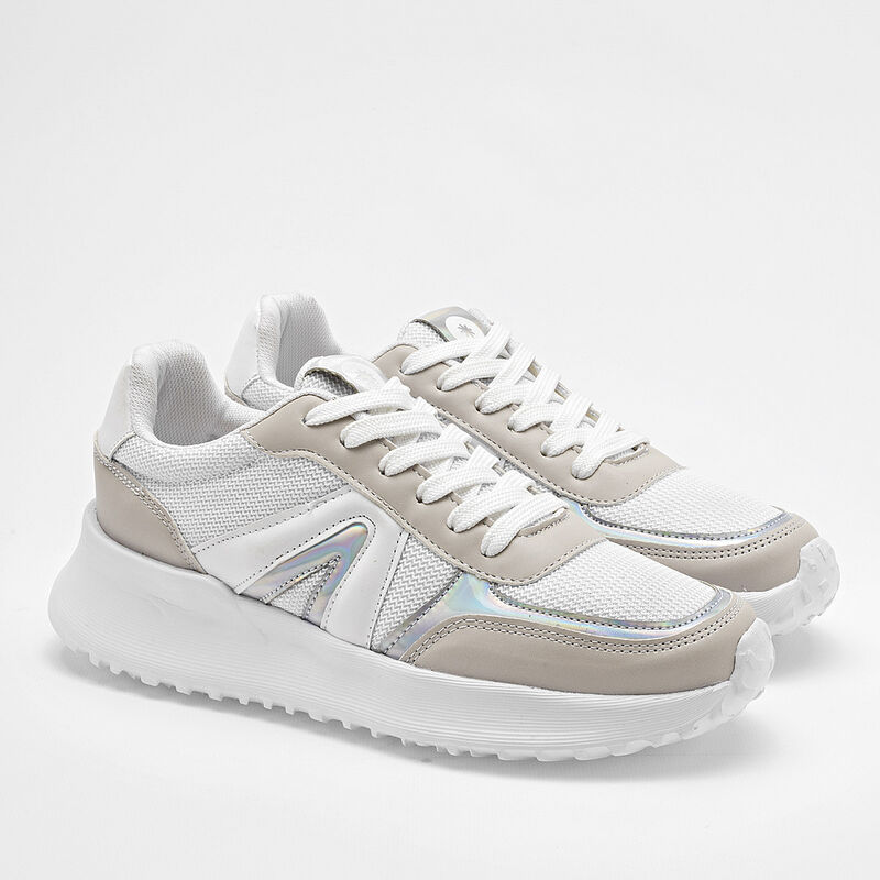 Moramora Tenis urbano para mujer blanco late pl... image number null