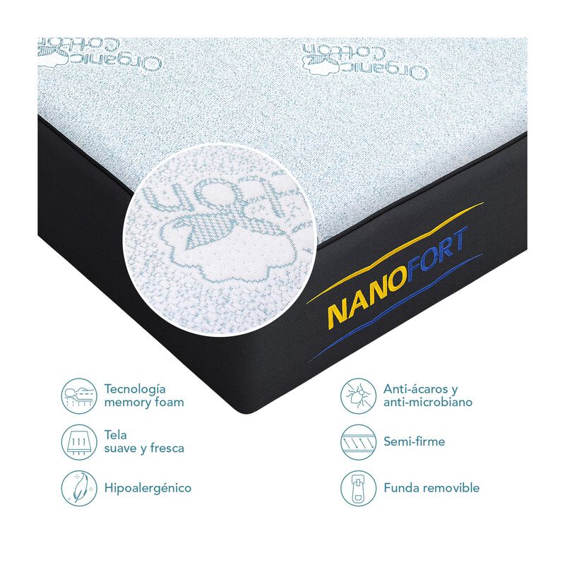 Colchón Matrimonial Memory Foam Ortopédico 3 Ca... image number null