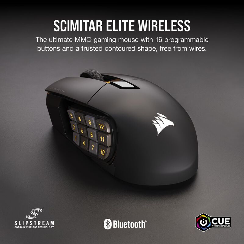 Rat&oacute;n Para Juegos Corsair Scimitar Elite Rgb Wi... image number null