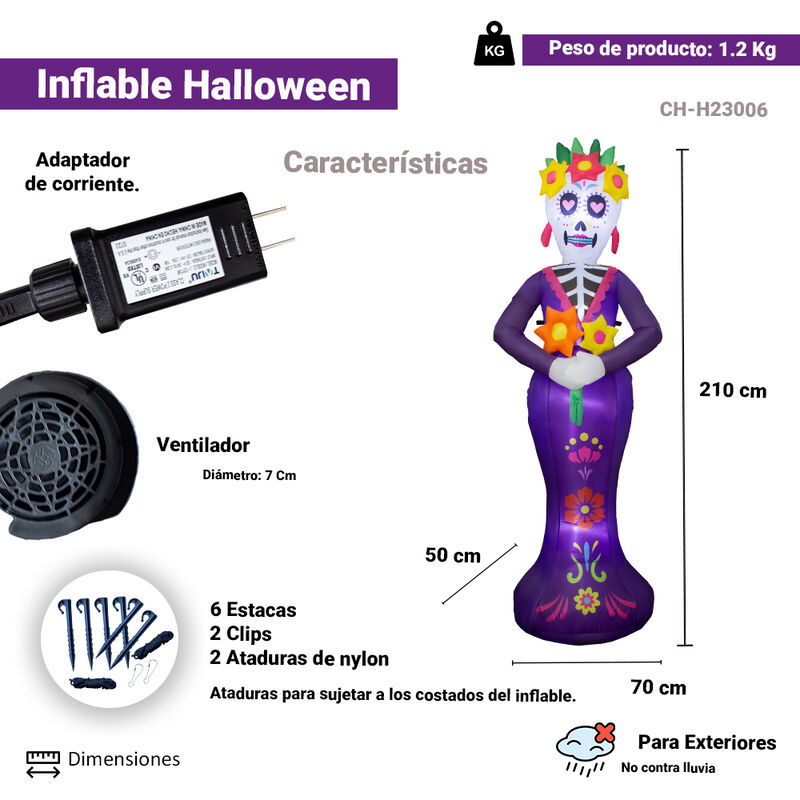 Inflables De Halloween Decoración De La Casa,  ... image number null