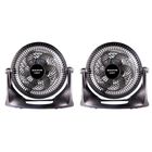 2 Ventiladores Pl&aacute;stico Resistente Taurus 25.4 Cm Oasis