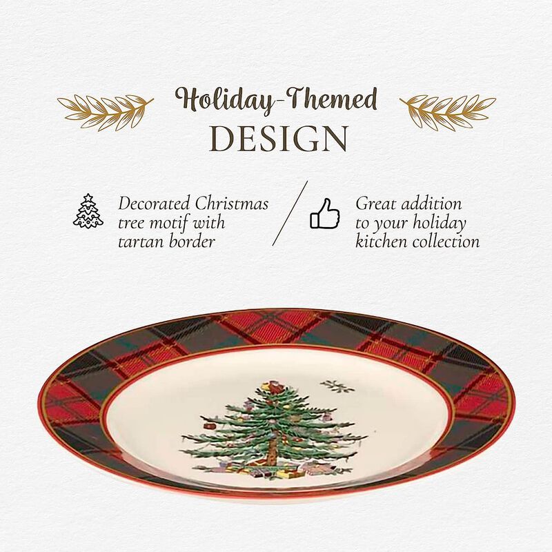 Plato De Ensalada Spode &Aacute;rbol De Navidad 20cm -... image number null