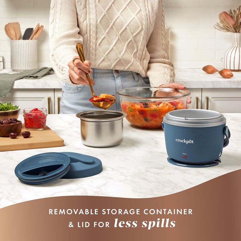 Lonchera El&eacute;ctrica Crock-pot De 600 Ml, Azul De... image number null