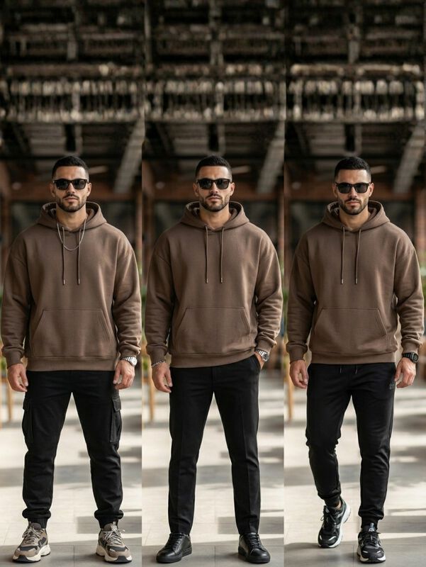 Sudadera Hoodie para Hombre con Capucha y Bolsi... image number null