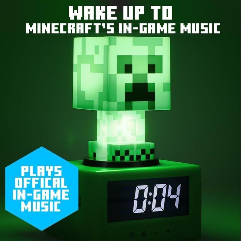 Despertador Paladone Minecraft Creeper Icon Par... image number null