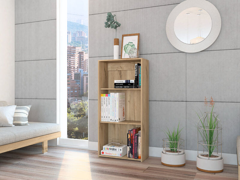 Librero Leroy Café Claro Virtual Muebles image number null