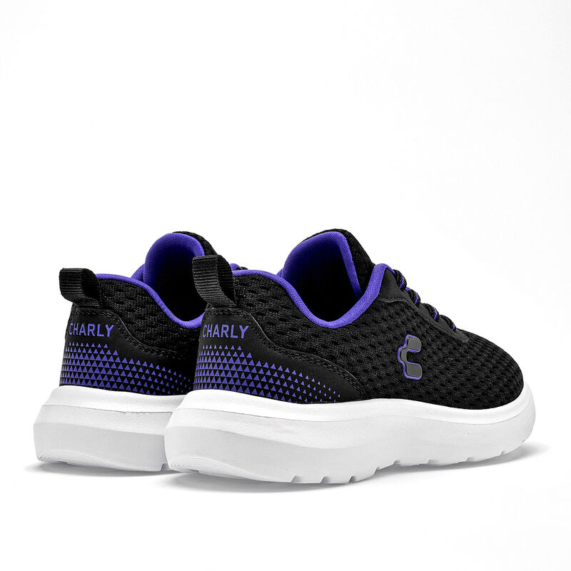 Charly tenis deportivo para ni&ntilde;a negro cod 1396... image number null
