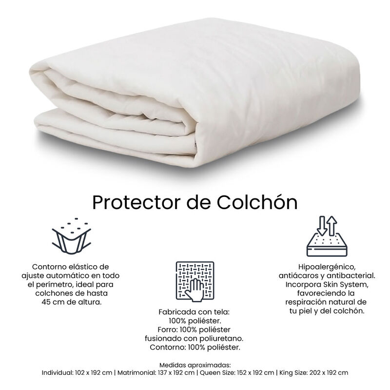 Protector de Colch&oacute;n Impermeable Queen Size Ult... image number null