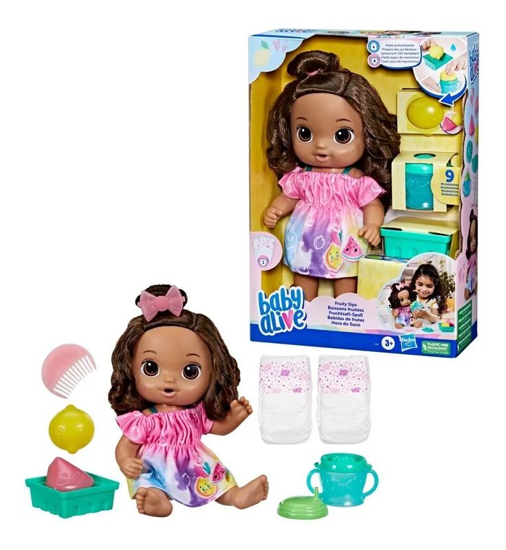Mu&ntilde;eca Baby Alive Bebidas De Frutas - Lim&oacute;n - C... image number null