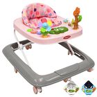 Andadera para Beb&eacute; Coco Luz y Sonido Altura Ajustable Plegable Ruedas de Goma Apta desde 6 meses - Rosa