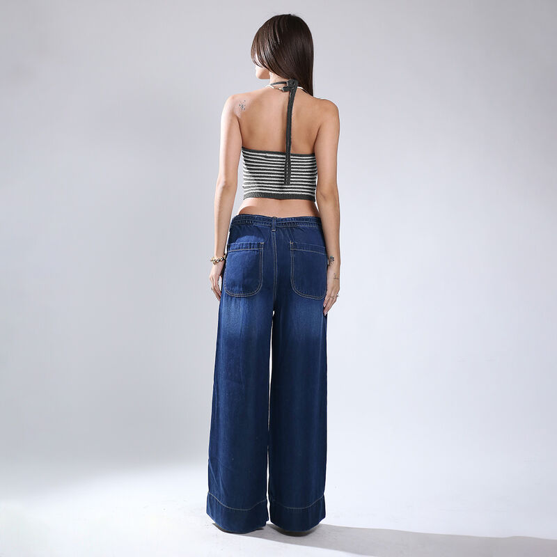 Pantal&oacute;n Sb4760 Savi Jeans Recto Mujer Azul Tir... image number null