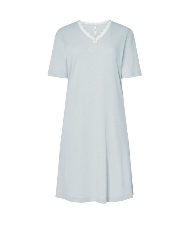 Camis&oacute;n Lencero con Puntilla y Manga Corta Verd... image number null